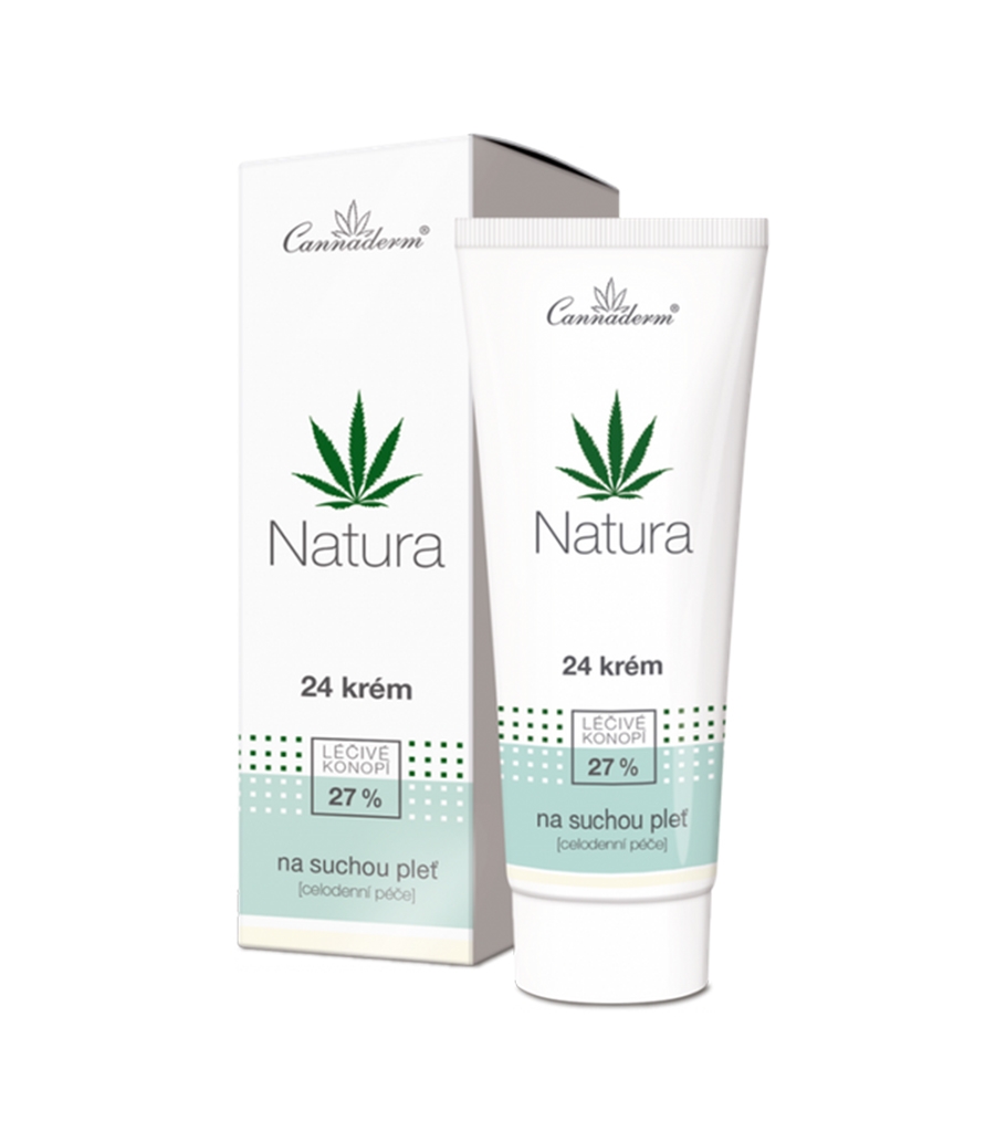 Cannaderm Natura 24 Ansigtscreme Til Tør Hud 75