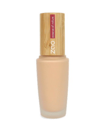 Zao  økologisk Silk Foundation  818 Praline Medium  Flydende  30ml