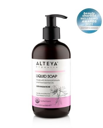 Alteya Organics økologisk Flydende Sæbe Geranium   Rose 250ml
