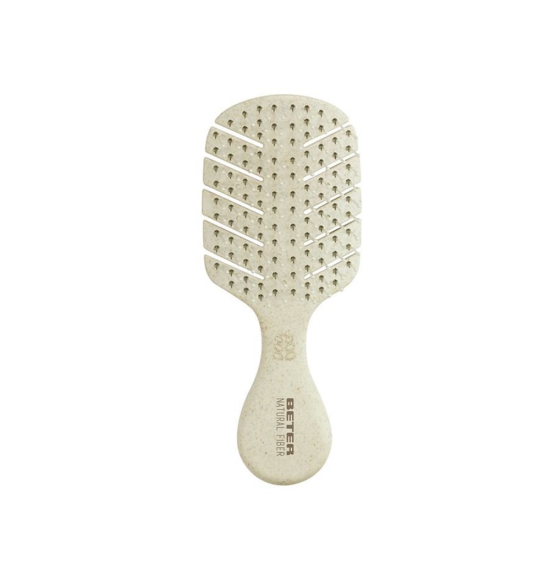 Beter Natural Fiber Detangling Hårbørste Mini Beigefarvet