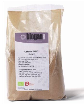 Biogan økologisk Ceylon Kanel Pulver 500g