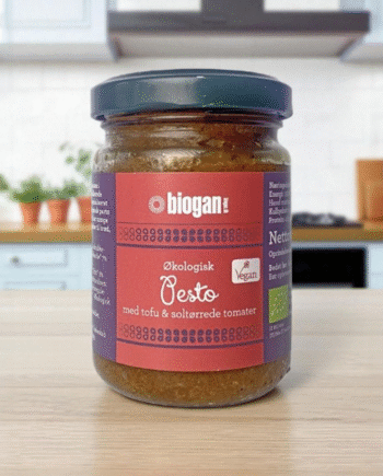 Biogan økologisk Pesto Tofu   Soltørrede Tomater