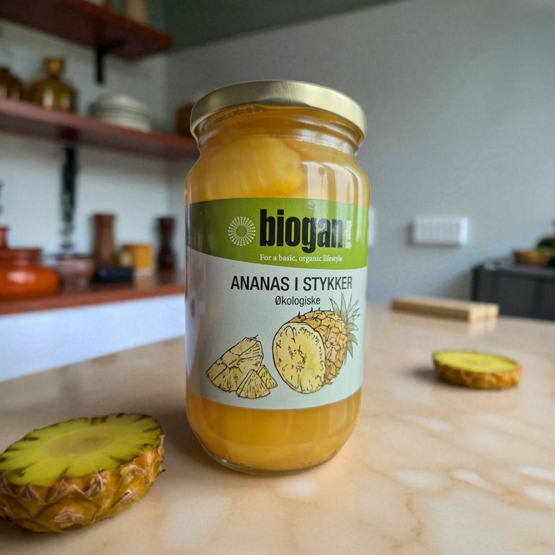 Biogan økologiske Ananas Stykker