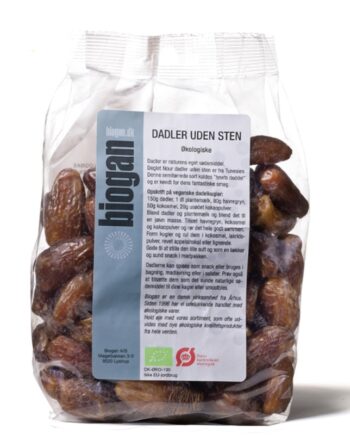 Biogan økologiske Dadler Uden Sten 500g