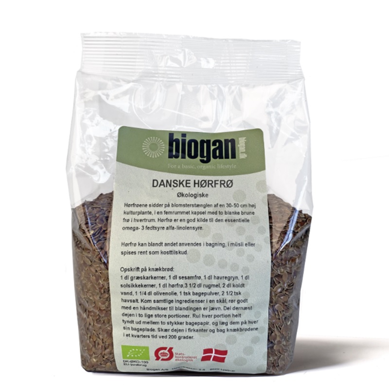 Biogan økologiske Danske Hørfrø 1kg