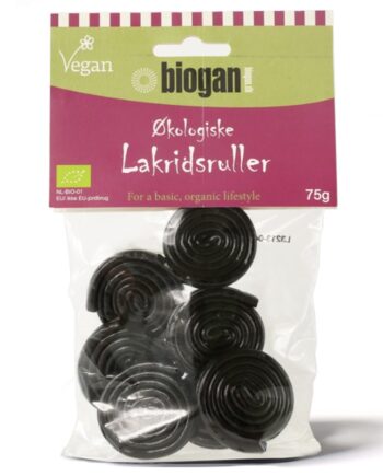 Biogan økologiske Lakridsruller Vegan