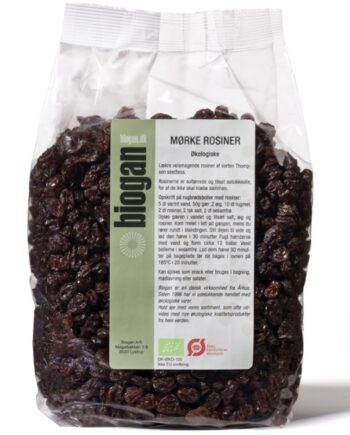 Biogan økologiske Mørke Rosiner 1kg