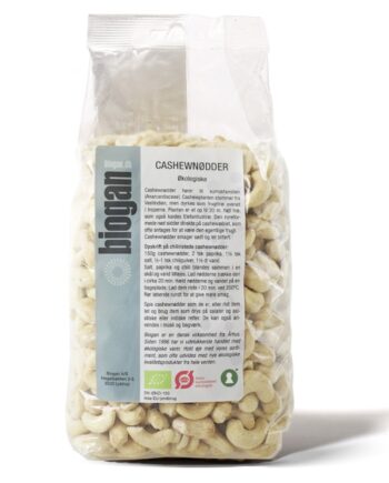 Biogan økologsiske Cashewnødder 750g