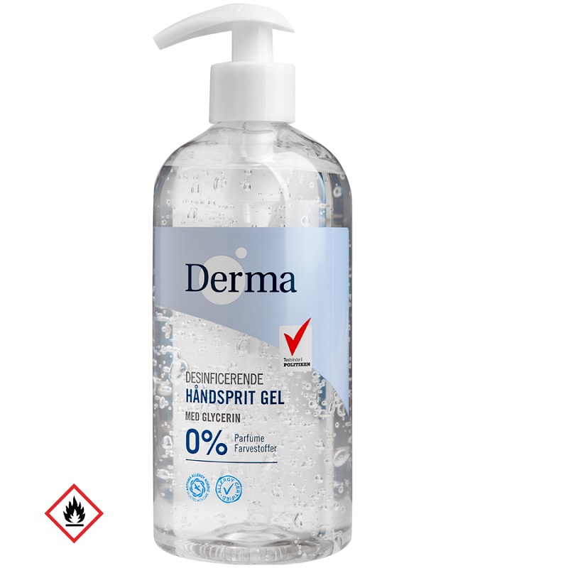 Derma Håndsprit Gel 70 500ml