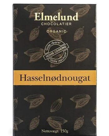 Elmelund Chocolatier økologisk Hasselnødnougat 150g
