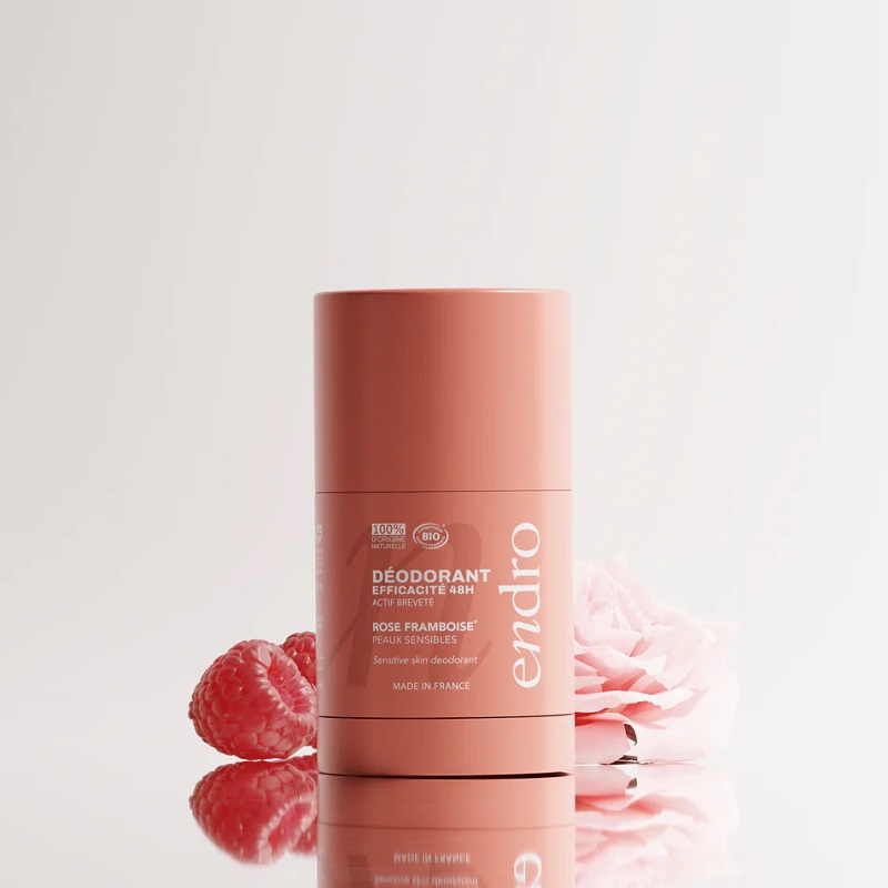 Endro Cosmètiques Bio Deodorant Stick Rose-hindbær