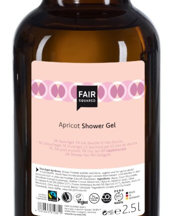 Fair Squared Storkøb     Liter Flydende økologisk Shower Gel Med Apricot