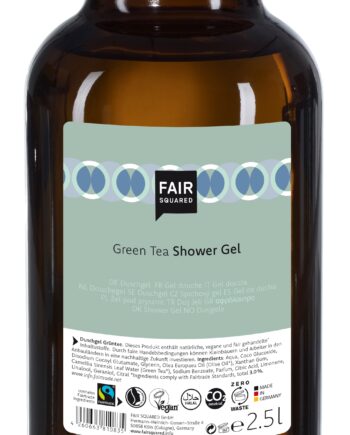 Fair Squared Storkøb     Liter Flydende økologisk Shower Gel Med Green Tea