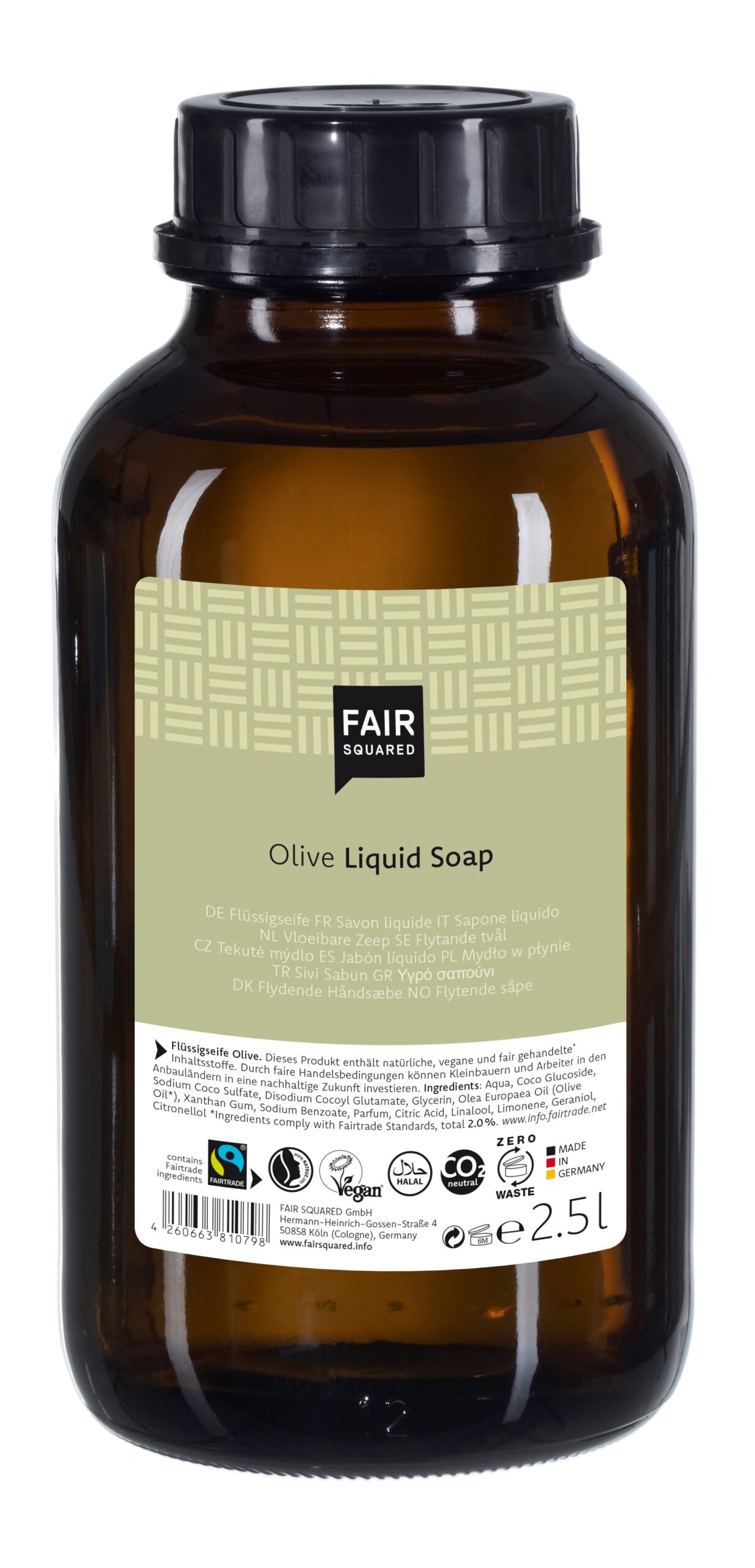 Fair Squared Storkøb Liter økologisk Håndsæbe Med Olive