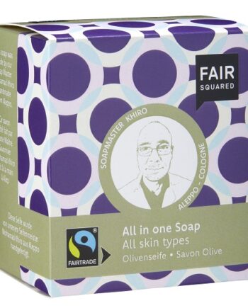 Fair Squared økologisk All-in-one Oliven   øl Sæbebar