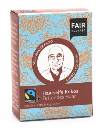 Fair Squared økologisk Kokos Shampoobar Uno Fedtet Hår