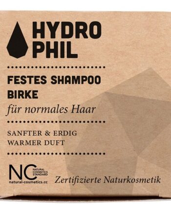 Hydrophil  økologisk Shampoobar Til Normalt Hår Birke