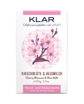 Klar Hånd- Og Kropssæbe Kirsebærblomst   Rismælk