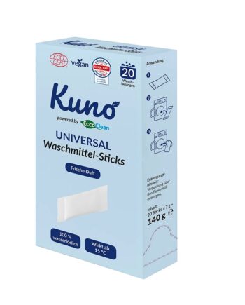 Kuno Vaskemiddel   Sticks 20 Stk  Universal Med Duft
