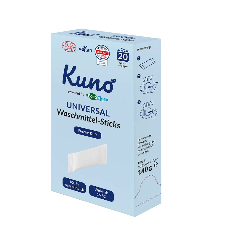 Kuno Vaskemiddel Sticks 20 Stk Universal Med Duft