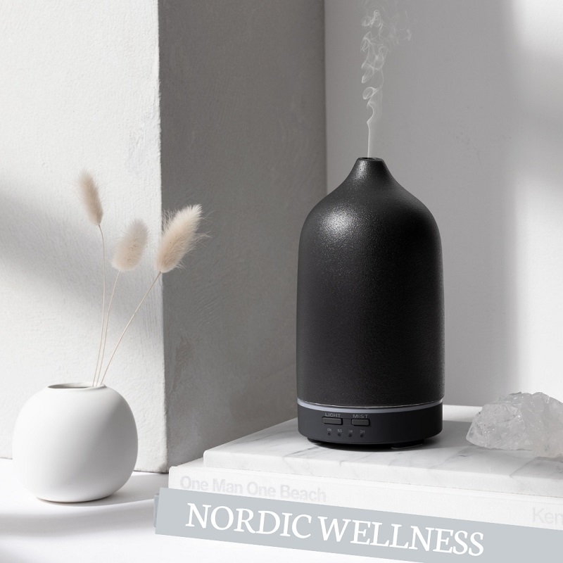 Nordic Wellness Keramisk Aroma Diffuser Black