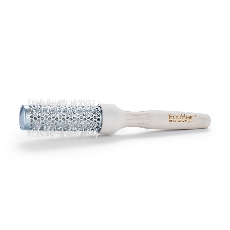 Olivia Garden Ecohair Termisk Styling Hårbørste Med Bambus Skaft 34mm