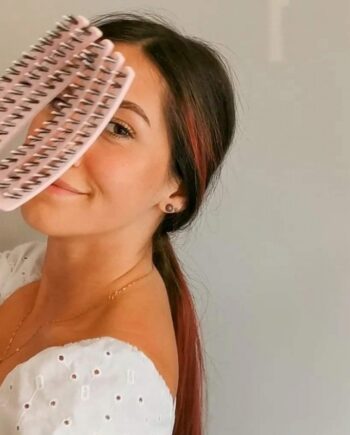 Olivia Garden  Fingerbrush Combo Pastel Pink Medium