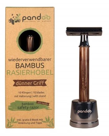 Pandoo Barberskraber Med Smalt Bambus Skaft