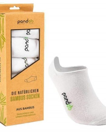 Pandoo Hvide Bambus Footies Str  43-46