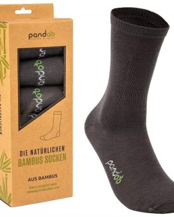 Pandoo Koksgrå Bambus Herrestrømper   Str  35-38