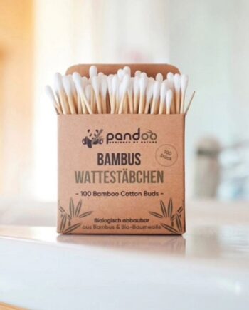 Pandoo økologiske Bambus Vatpinde 100 Stk