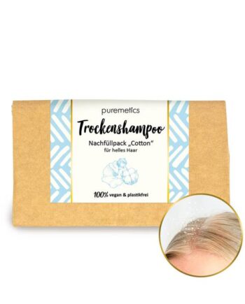 Puremetics Refill Tørshampoo Cotton Til Lyst Hår
