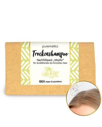 Puremetics Refill Tørshampoo Mojito Til Brunt   Mørkeblondt Hår