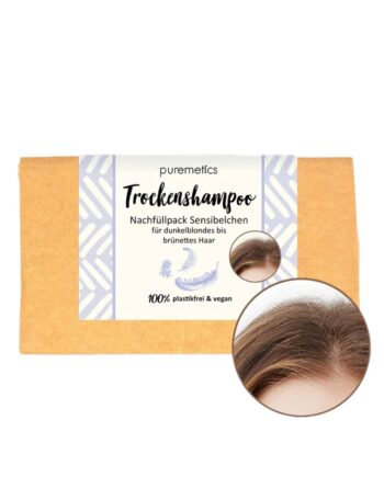 Puremetics Refill Tørshampoo Til Mørkeblondt   Brunt Hår Duftfri