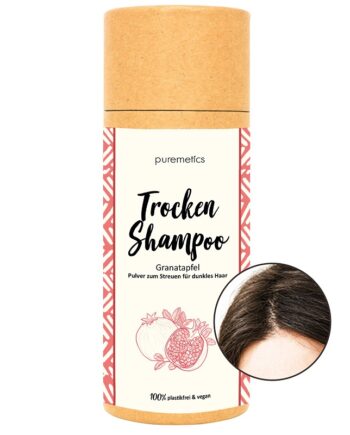 Puremetics Tørshampoo Til Mørkt Hår Med Duft Af Granatæble