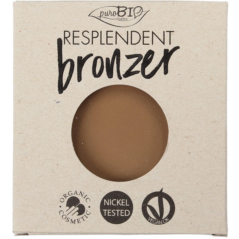 Purobio Cosmetics Bronzer Matte Finish Pale Brown 01 Refill