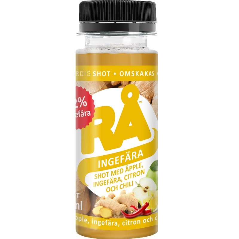 Rå Ingefær æble Citron Chili Shot 65ml