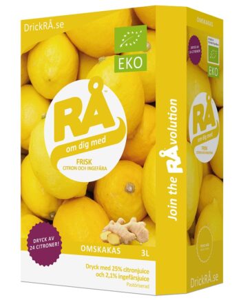 Rå øko Citron   Ingefær Koldpresset