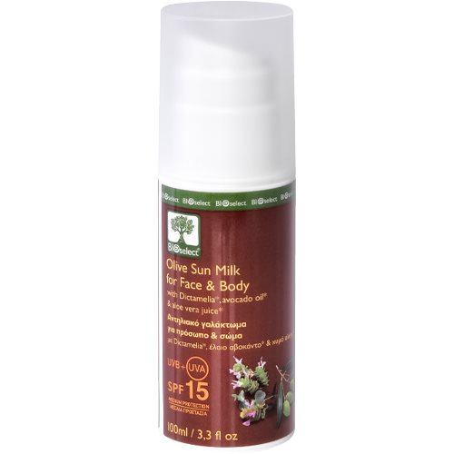 Datovarer Bedst Før 2025 Bioselect Sun Milk For Face Body Spf 15