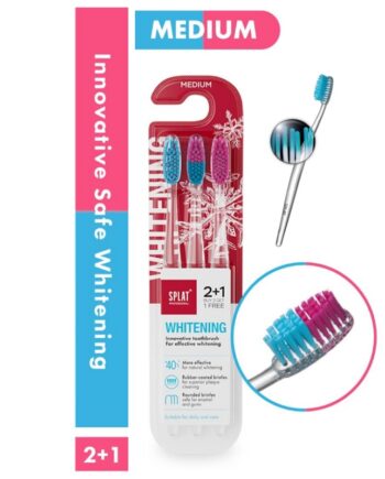 Splat   - Pak Whitening Tandbørste Medium