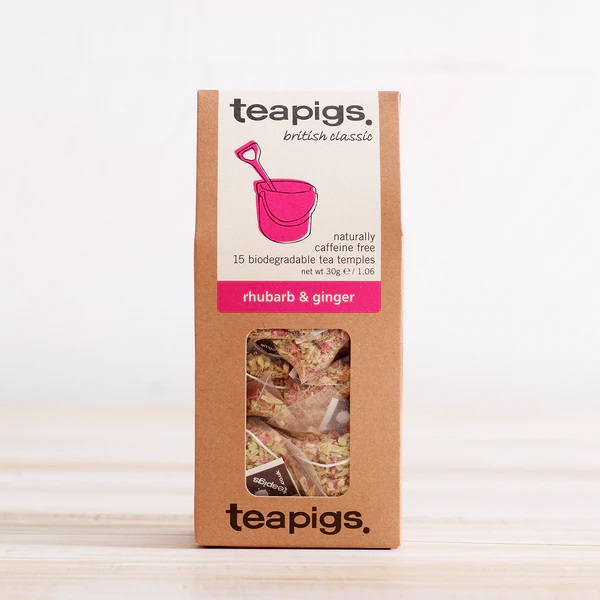 Teapigs Rhubarb Ginger Tea British Classic