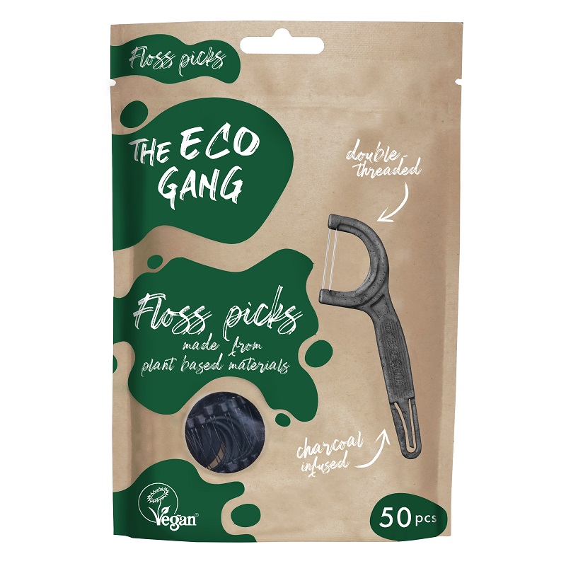 The Eco Gang Tandtrådsbøjler Dobbeltstrenget Med Charcoal