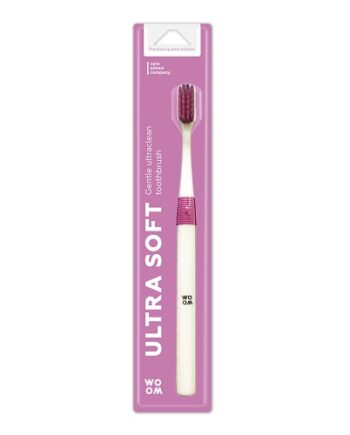 Woom Ultra Soft Tandbørste   Hvid-pink
