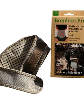 Bamboo Pro Nakkebind Grå    Magneter Og Turmalin