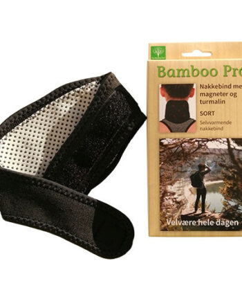Bamboo Pro Nakkebind Sort    Magneter Og Turmalin