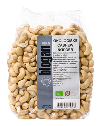Biogan Cashewnødder  økologisk