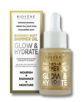 Biovene Glow   Hydrate Shimmer Oil For Boobies   Butt 30 Ml