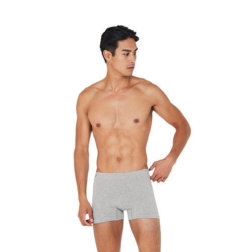Boody Menâ Boxers Light Grey Marl Str