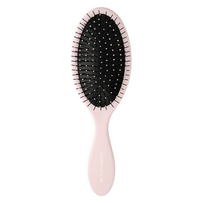 Brushworks Oval Detangling Hair Brush Pink