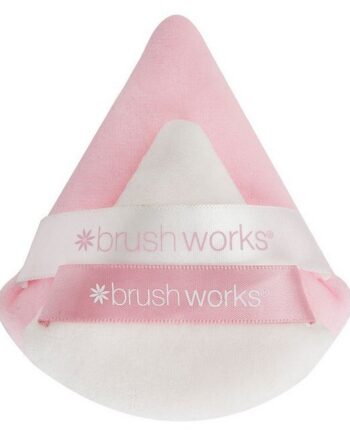Brushworks Triangular Powder Puff Duo   Pak
